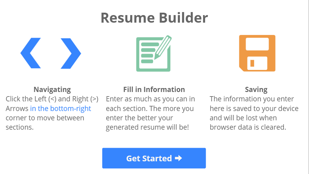 Build Your Resume Create